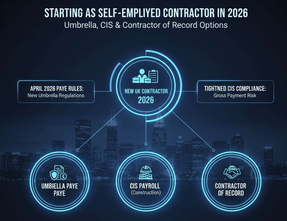 Starting as a Self-Employed Contractor in 2026 Contractor of Record Options, including CIS and Limited Companies